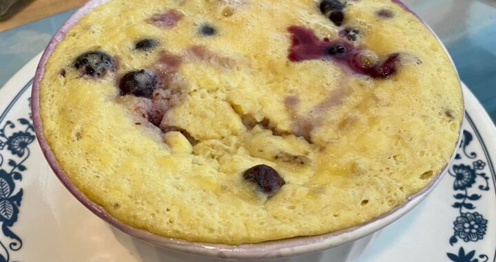 Blueberry Custard Bake