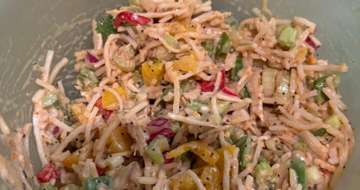 Angel Hair Pasta salad with Veggies