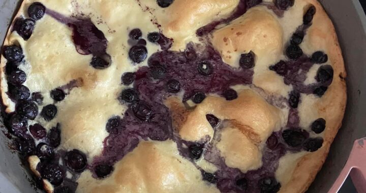 Lemon Blueberry Dutch Baby 